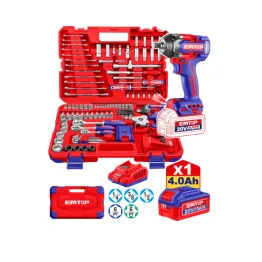 JUEGO DE 152 PZAS + LLAVE DE IMPACTO 550NM 20V (M)  EMTOP