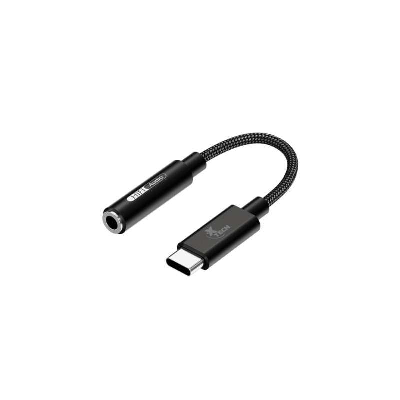 ADAPTADOR USB-C/3,5MM M/H XTECH XTC-509 10CM/NEGRO