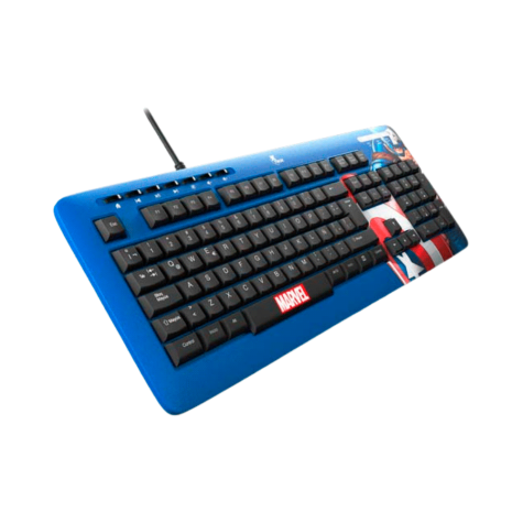 TECLADO USB XTECH CTK-M401CA CAPITAN AMERICA ESP/AZUL/MULTIMEDIA