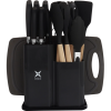 Thumbnail SET DE UTENSILIOS 19PCS REDONDO CROIX SILICONA + MADERA NEGRO0